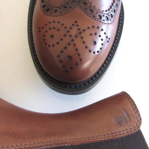 new TOD\'S Chelsea perforations wingtip boots 6.5 / 7.5 US main image 9